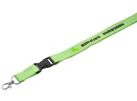 Lanyard Umhängeband aus Mais oder Biobaumwolle