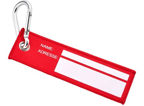 Robuster Kofferanhänger mit großem Karabiner