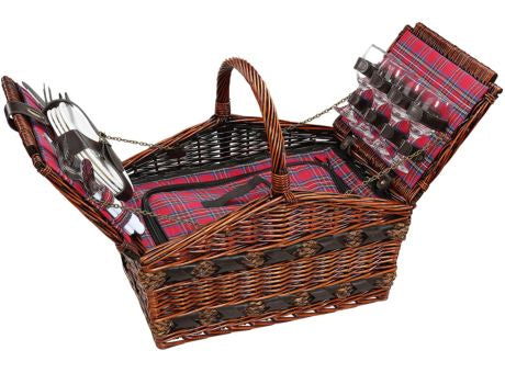 Cilio Picknick-Korb COMO dunkelbraun