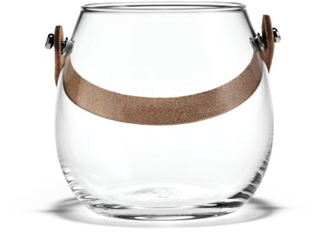 Holmegaard Design with Light Glasschale mit Lederhenkel klar 10cm