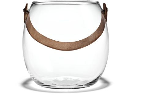 Holmegaard Design with Light Glasschale mit Lederhenkel klar 16cm