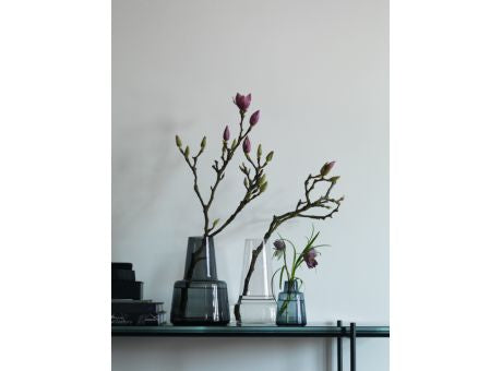 Holmegaard Flora Vase kurzer Hals smoke 12cm