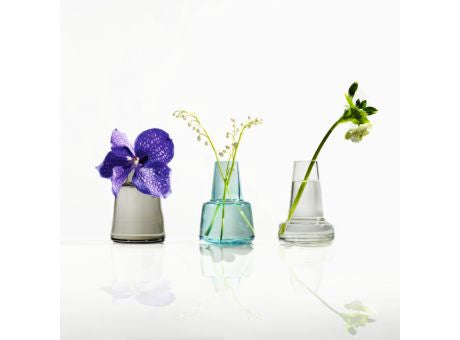 Holmegaard Flora Vase langer Hals klar 24cm