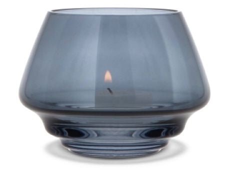 Holmegaard Flow Teelichthalter blau 10cm