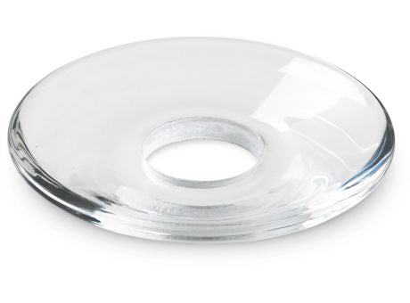 Holmegaard LUMI Glasmanschetten flach klar 8er Set