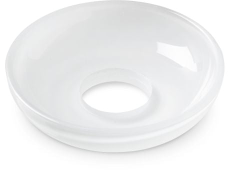 Holmegaard LUMI Glasmanschetten schalenförmig weiss 8er Set