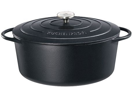 Küchenprofi Bratentopf oval 31cm schwarz