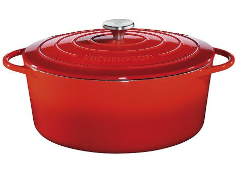 Küchenprofi Bratentopf oval 33cm rot