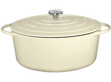 Küchenprofi Bratentopf oval 35cm creme