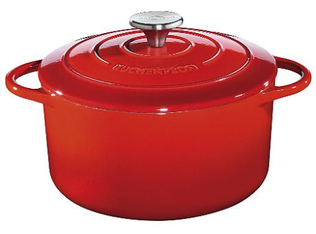 Küchenprofi Bratentopf rund 22cm rot