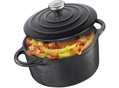 Küchenprofi Mini-Cocotte rund 10cm schwarz