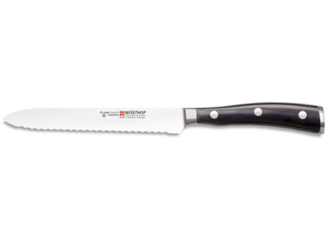 Wüsthof CLASSIC IKON Aufschnittmesser mit Wellenschliff 14cm