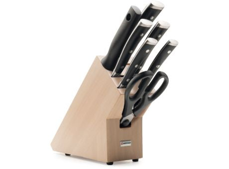 Wüsthof CLASSIC IKON Messerblock Buchenholz mit 7 Teilen