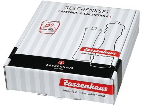 Zassenhaus Mühlen-Set Frankfurt 18cm Olivenholz