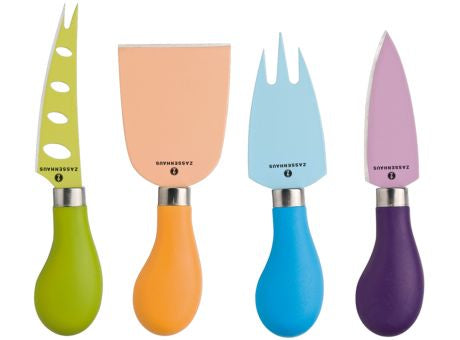 Zassenhaus Käsemesser 4er Set bunt