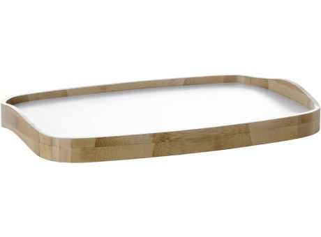 Stelton Emma Serviertablett white Bambus