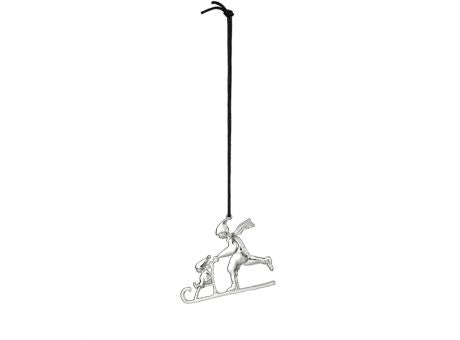 Rosendahl Weihnachten Christbaumanhänger Tretschlitten silber