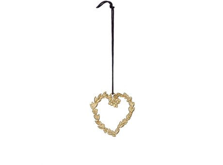 Rosendahl Weihnachten Christbaumanhänger Blätterherz gold