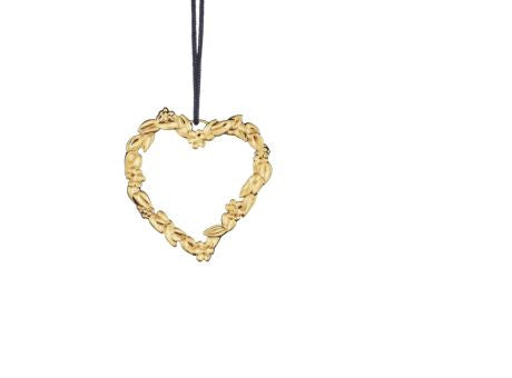 Rosendahl,Weihnachten Christbaumanhänger Blumenherz gold