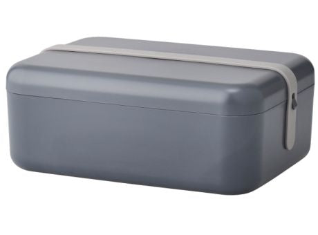 RIG-TIG KEEP-IT COOL Frühstücksdose grey mit blue/grey/misty rose silicone band