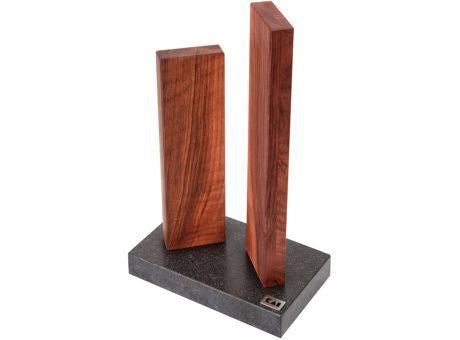 KAI Messerblock Walnuss/Granit klein