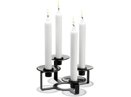 Holmegaard LUMI Glasmanschetten flach weiß 8er Set