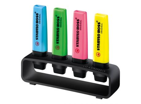 STABILO BOSS ORIGINAL 4er Tisch-Set Leuchtmarkierer