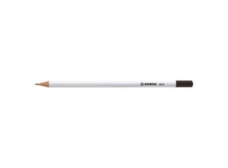 STABILO Grafitstift weiß mit Tauchkappe