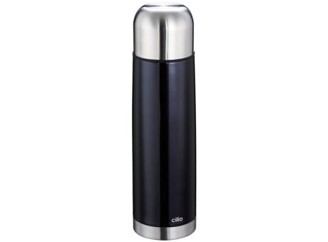 Cilio Isolierflasche COLORE 0 75L metallic schwarz