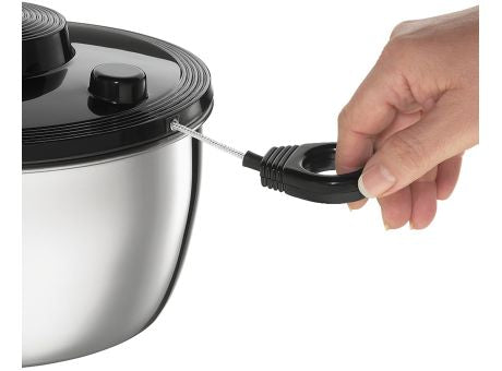Küchenprofi Salatschleuder Edelstahl schwarz
