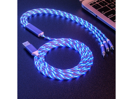 Ladekabel "LEDflow Cable 3in1“