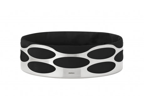 Stelton Embrace Brotschale 7 x 23 cm black