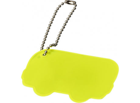 Reflektierender Anhänger in Busform