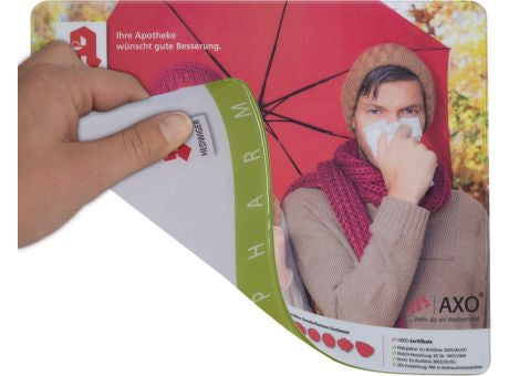 Mousepad AXOPharm 400, 24 x 19,5 cm rechteckig, 1,5 mm dick