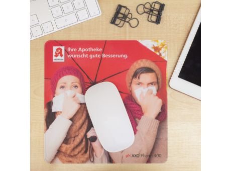 Mousepad AXOPharm 400, 24 x 19,5 cm rechteckig, 1,5 mm dick