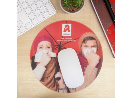 Mousepad AXOPharm 400, 24 x 19,5 cm rechteckig, 1,5 mm dick
