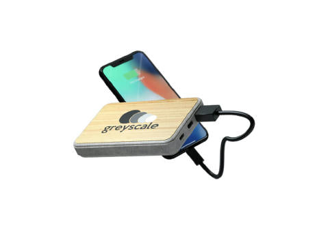 Power Bank mit 5000 mAh aus Bambus und Weizenfasern Natural Power Bank