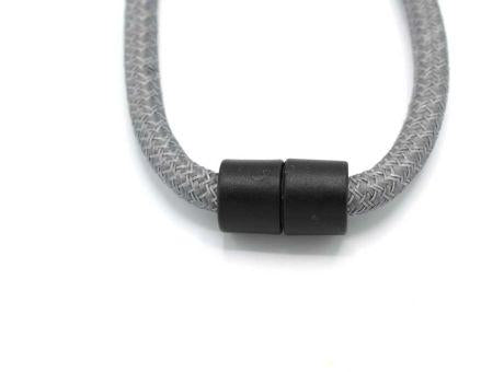 Tube Lanyard Reflex silber