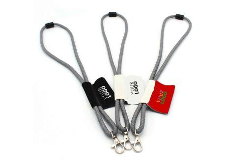 Tube Lanyard Reflex silber