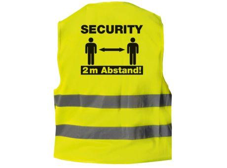 Warnweste Security 2 Meter Abstand