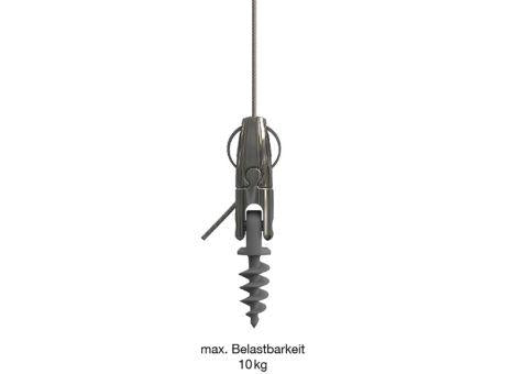 Drahtseilaufhängung für Schallschutzplatten 2,5 cm Stärke