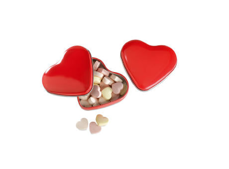 Herzdose mit Bonbons