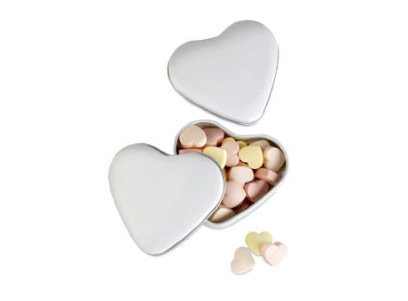 Herzdose mit Bonbons