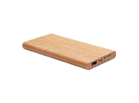 Induktive Powerbank Bambus