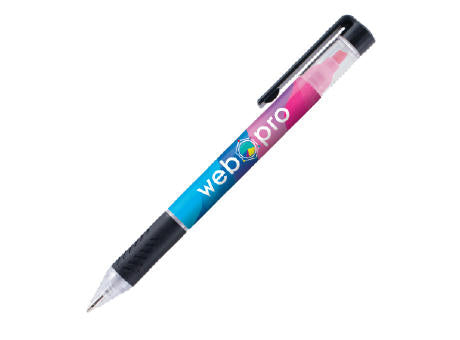 DELOS Kugelschreiber und Textmarker mit 4c-Druck all-over