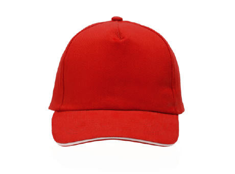 Cap 5 Panel mit Klettverschluss gebürstet