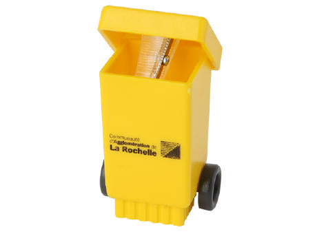 Bleistiftspitzer Mülltonne mit Rädern
