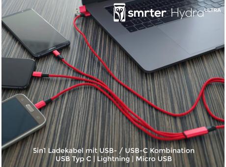 Smrter Hydra ULTRA - 5in1 Ladekabel