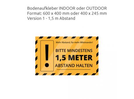 HEJU Abstandsbeschilderung Indoor / Outdoor