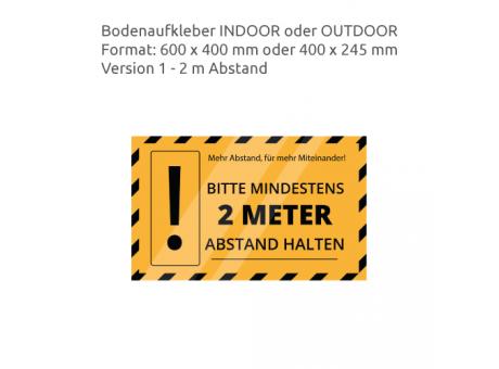 HEJU Abstandsbeschilderung Indoor / Outdoor